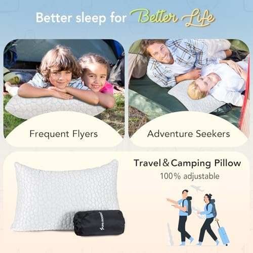 SUPA MODERN Cooling Bed Pillows for Sleeping 1 Pack Shredded Memory Foam Pillows... - Image 4