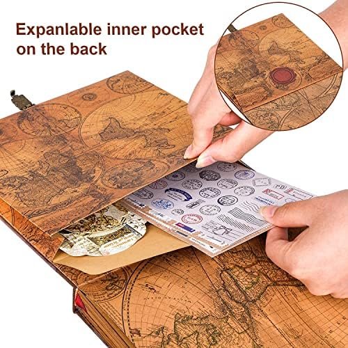 JIMBON Our Adventure Book Scrapbook Photo Album Retro Style Embossed Letter Cove... - Image 5