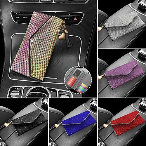 Zcargel Bling Bling Card Holder Organizer, New Diamond Wallet Multifunctional Ca... - Image 4
