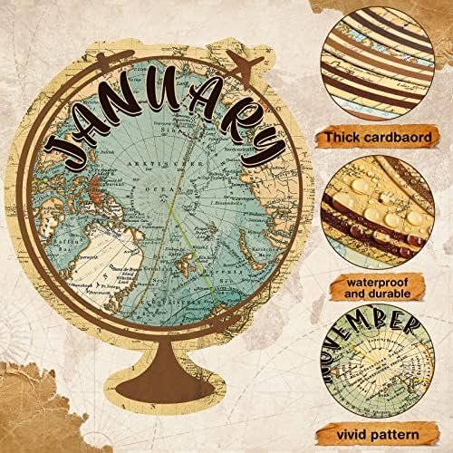 Travel The Map Bulletin Board Set Globes Happy Birthday Bulletin Board Decor Tra... - Image 4