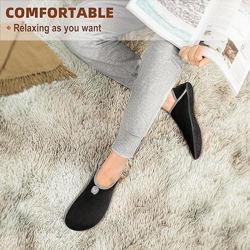BULLIANT Women Slippers Socks, Slip on Shoes for Women Barefoot Yoga Shoe Comfor... - Image 7