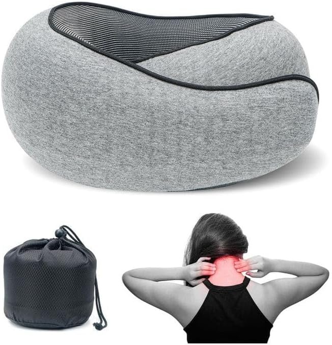 Travel Pillow, Memory Foam Travel Pillow, U-Shaped Pillow for Airplanes, Car, Of... - Image 5