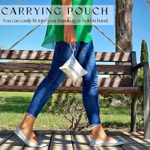 Women's Foldable Flats, Portable Ballet Flat Roll Up Slipper Shoes with Travel P... - Image 5