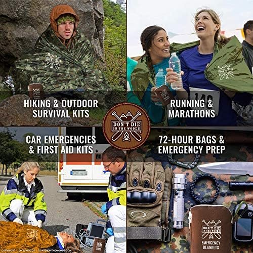 4-Pack Extra-Thick Thermal Mylar Emergency Blankets - Waterproof Ultralight Camp... - Image 6