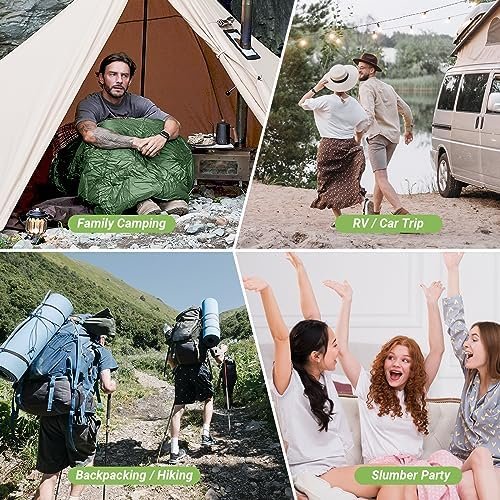 KingCamp Sleeping Bags, Big and Tall Flannel Sleeping Bag for Adults, Lightweigh... - Image 8