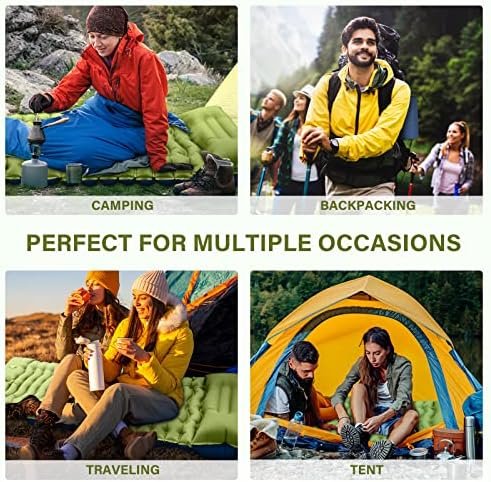 Yuzonc Camping Sleeping Pad, Ultralight Camping Mat with Pillow Built-in Foot Pu... - Image 8