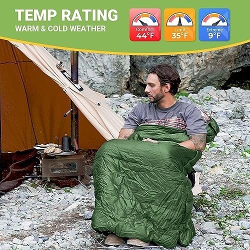 KingCamp Sleeping Bags, Big and Tall Flannel Sleeping Bag for Adults, Lightweigh... - Image 5