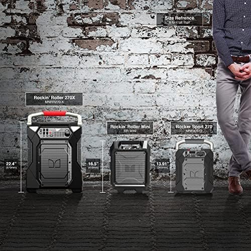 Monster Rockin' Roller 270 Portable Indoor/Outdoor Wireless Speaker, 200 Watts, ... - Image 9