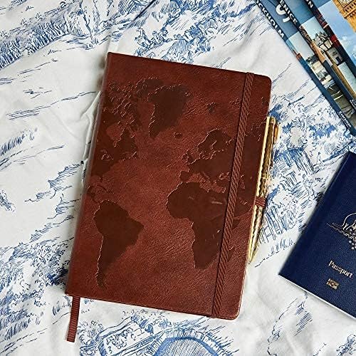 Beechmore Books Travel Planner, Brown | Vegan Leather Hardcover with Thick 120gs... - Image 10