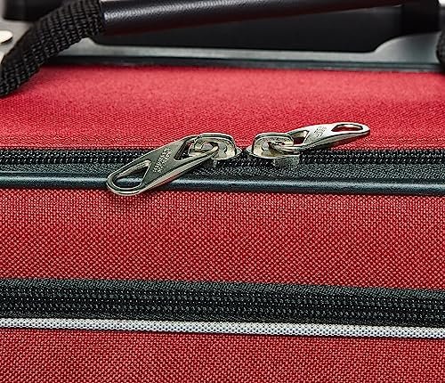 American Tourister Fieldbrook XLT Softside Upright Luggage, Red/Black, 3-Piece S... - Image 5