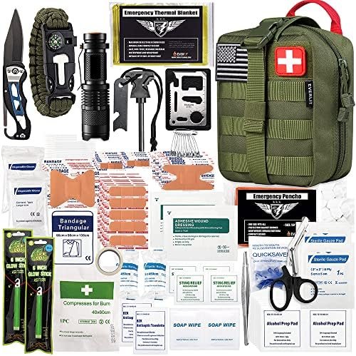 EVERLIT 250 Pieces Survival First Aid Kit IFAK EMT Molle Pouch Survival Kit Outd... - Image 2