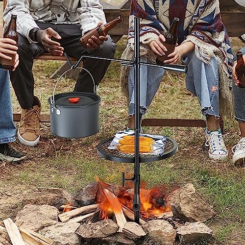 VEVOR Swivel Campfire Grill, Fire Pit Grill Grate over Fire Pits, Heavy Duty Ste... - Image 12