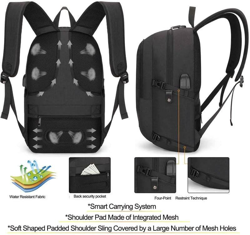 Tzowla Travel Laptop Backpack Water Resistant Anti-Theft Bag with USB Charging P... - Image 6