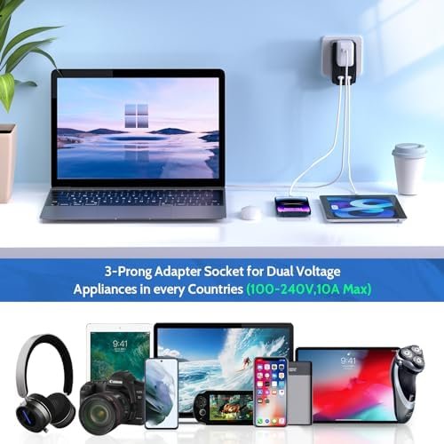 220V to 110V Converter,Upgraded 2000W Travel Voltage Converter for Hair Dryer St... - Image 8