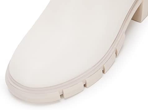 Ruanyu Womens Platform Ankle Boots Elastic Chunky Block Heel Chelsea Booties Lug... - Image 7