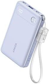 Anker Power Bank, 10,000mAh Portable Charger with Built-in USB-C Cable and Lanya... - Image 2