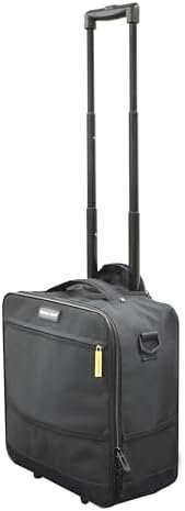 Small 15" Underseat 2 Wheel Carry On Luggage Suitcase Bag, 15"x13"x8" Inches, Su... - Image 6