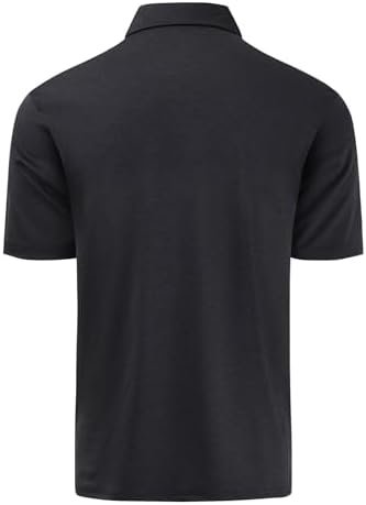 Men's Quick Dry Golf Polo Shirt Moisture Wicking Performance Short Sleeve Athlet... - Image 3
