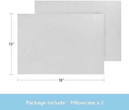 TILLYOU Toddler Pillowcase 2 Pack with Envelope Closure,13" x 18" Silky Soft Mic... - Image 3