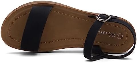 Herstyle Womens H-MARINNA Flat Sandals Open Toes Ankle Strap Casual Walking Shoe... - Image 4