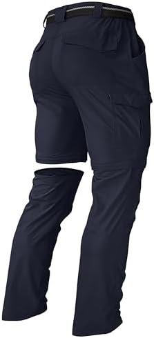 Men's Hiking Convertible Zip Off Pants Outdoor Waterproof Quick Dry Lightweight ... - Image 2