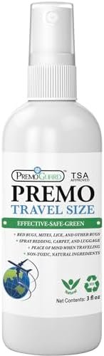 Travel Bed Bug & Mite Killer Spray by Premo Guard 3 oz – Child & Pet Safe – Fast... - Image 2