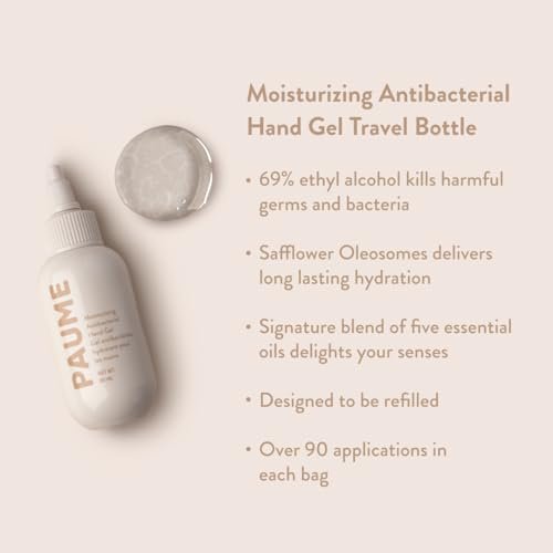 PAUME Moisturizing Antibacterial Hand Gel | 3 Fl Oz / 88 mL | Silicon & Paraben ... - Image 4