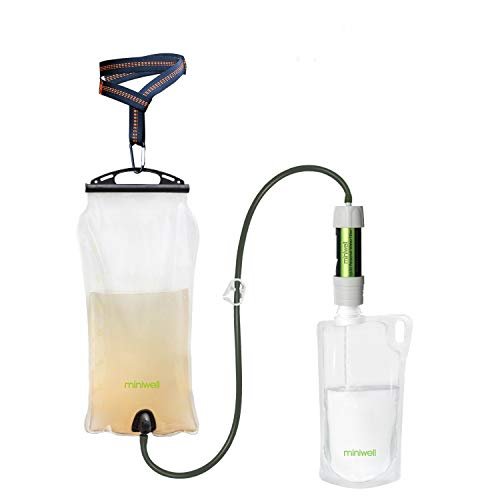 miniwell Gravity Water Filter Straw Ultralight Versatile Hiker Water Filter Opti... - Image 2