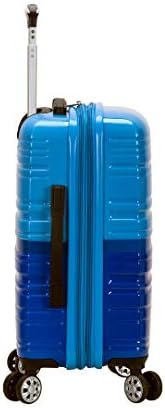 Rockland Melbourne Hardside Expandable Spinner Wheel Luggage, Two tone blue, Car... - Image 4