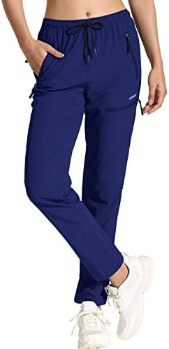 MOCOLY Women's Cargo Hiking Pants Elastic Waist Quick Dry Lightweight Outdoor Wa... - Image 2