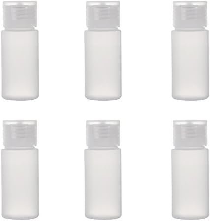 ALINK Travel Size Plastic Empty Toiletry Bottles, 30ml (1 oz) Pack of 6 Liquid C... - Image 2