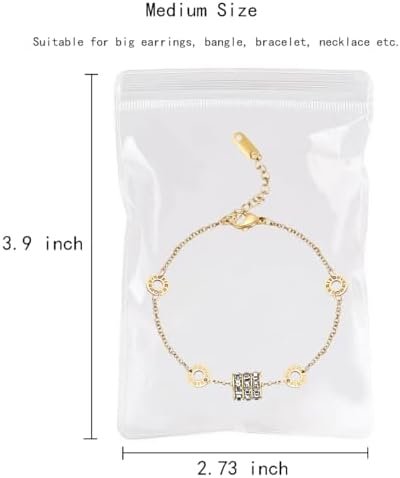 30pcs 3 Sizes Clear Jewelry Organizer Earring Ring Necklace Storage Bags Travel,... - Image 4