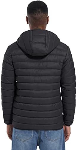 MAGCOMSEN Men's Lightweight Puffer Jacket Hooded Full Zip Water-Resistant Quilte... - Image 4