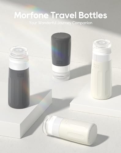 Morfone 16 Pack Silicone Travel Bottles Set for Toiletries TSA Approved Travel C... - Image 3