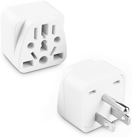 2 Pack US Travel Plug Adapter,UK to US Plug Adapter, Universal to American Outle... - Image 2