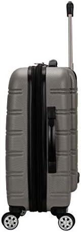 Rockland Melbourne Hardside Expandable Spinner Wheel Luggage, Silver, Carry-On 2... - Image 3