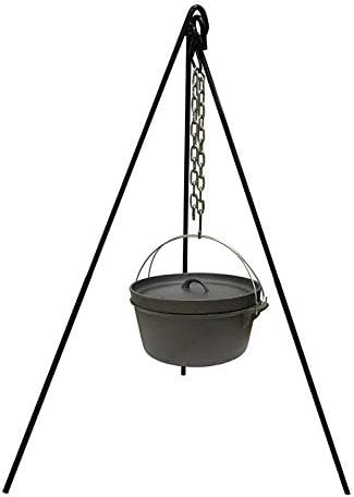 Cuisiland Camping Tripod Campfire Cooking Dutch Oven Tripod Adjustable Grill Tri... - Image 2