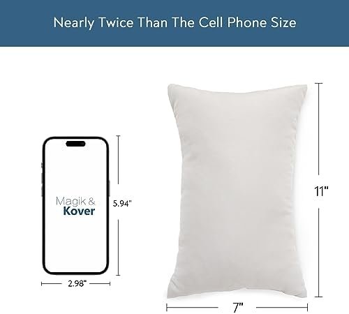 Small Pillow Mini Pillow for Travel 2 Pack, 11" x 7" Tiny Pillow with Name Tag, ... - Image 4