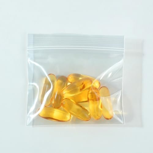 125 Packs 6 mil Sturdy Pill Pouch Bags for Travel Bpa free 3x2.75'' Small Portab... - Image 3