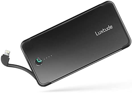 Luxtude 10000mAh Portable Charger for iPhone Built-in Lightning Cable, Mfi Apple... - Image 2