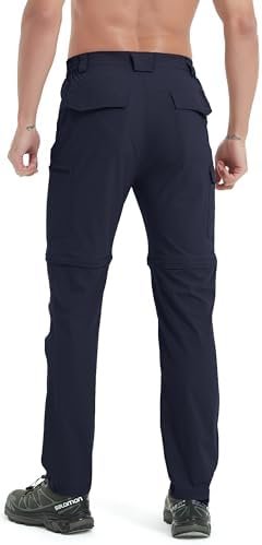 Men's Hiking Convertible Zip Off Pants Outdoor Waterproof Quick Dry Lightweight ... - Image 8