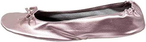 Women's Foldable Portable Ballet Flat Roll Up Slipper Shoes with Travel Pouch - ... - Image 6
