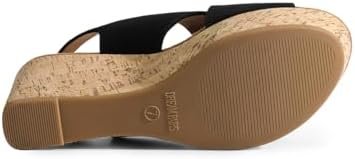 DREAM PAIRS Women's Platform Wedge Sandals Comfortable Ankle Strap Sandals for W... - Image 4