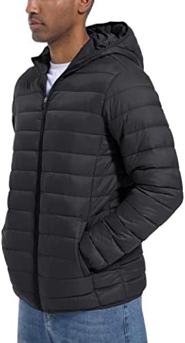 MAGCOMSEN Men's Lightweight Puffer Jacket Hooded Full Zip Water-Resistant Quilte... - Image 3