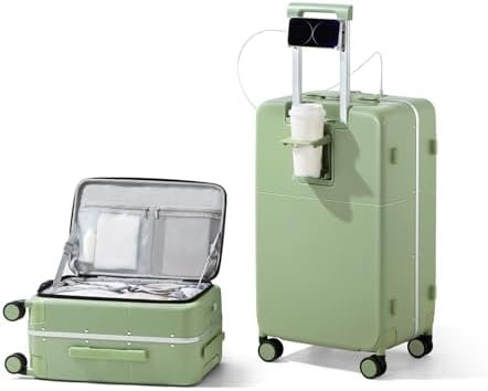 Hanke 20 Inch Carry On Luggage 22x14x9 Airline Approved with TSA Lock and Cup Ho... - Image 2