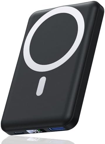 AOGUERBE Magnetic Wireless Portable Charger, 10000mAh Wireless Power Bank PD 22.... - Image 2