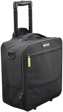 Small 15" Underseat 2 Wheel Carry On Luggage Suitcase Bag, 15"x13"x8" Inches, Su... - Image 2