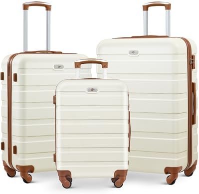 Suitour Luggage 3 Piece Sets Hard Shell Luggage Set with Spinner Wheels,TSA Lock... - Image 2