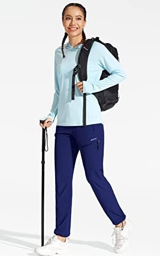 MOCOLY Women's Cargo Hiking Pants Elastic Waist Quick Dry Lightweight Outdoor Wa... - Image 4