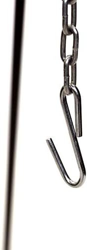 Cuisiland Camping Tripod Campfire Cooking Dutch Oven Tripod Adjustable Grill Tri... - Image 4